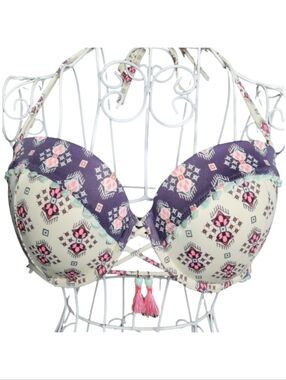 Victoria's Secret Push-up Underwire Bikini Top SZ 36D